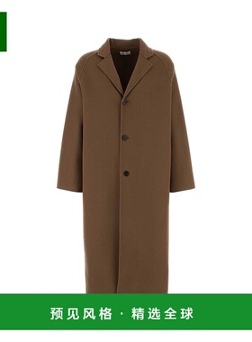 香港直邮The Row 男士 翻领长袖大衣 809W3503 brown棕色 舒适时