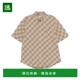 香港直邮Burberry 81036301男装 格纹短袖 衬衫