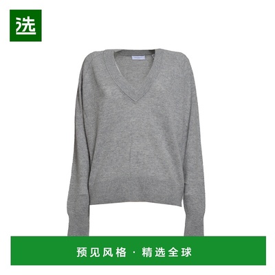 1h可退 香港直邮EQUIPMENT 女士 浅灰色毛线衫 6109SW0 grey灰色