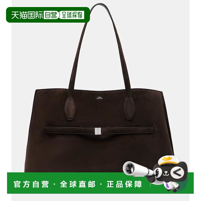 香港直邮TOTÊME 女士 Lounge 绒面革手提包 brown棕色 舒适时尚