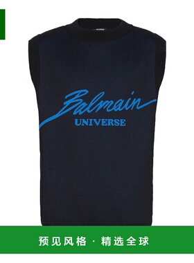 香港直邮Balmain 无袖提花毛衣 EH0AG004KI29