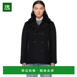 1h可退 香港直邮Mackage 男士 黑色 Cole 双排扣大衣 COLE西装