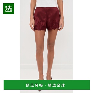 1h可退 香港直邮REFORMATION 女士 深绿色缎面短裤  舒适时尚
