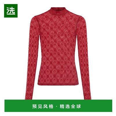 香港直邮Marine Serre 高领长袖T恤 WTO388ACJER0005