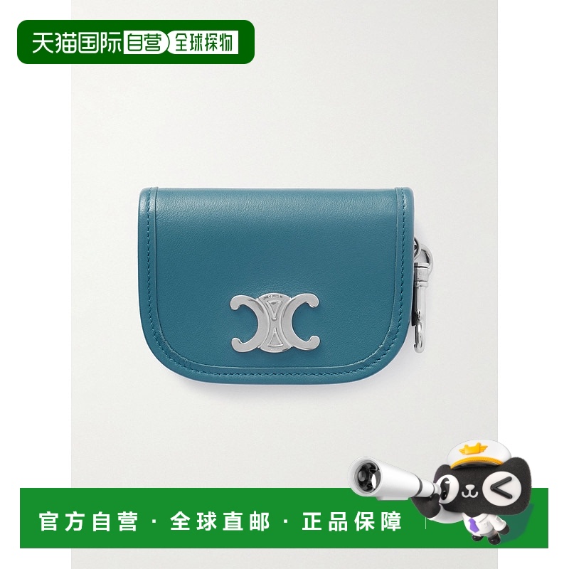 1h可退 香港直邮Celine 思琳 男士 Nano Keyring Logo精饰皮革镀