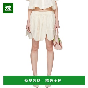 1h可退 香港直邮Simone Rocha 蒙娜·罗莎 女士 灰白色 Petal Hem