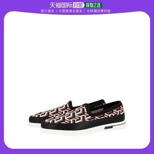 99新未使用 香港直邮PRADAPrada 普拉达 多色织物男士 平底鞋