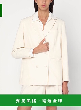 1h可退 香港直邮A.P.C. 女士 双排扣棉质夹克(écru) COHFUF03212