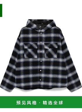 香港直邮Represent 男士衬衫 MLM2136224 SS2025 蓝色 Hooded ove