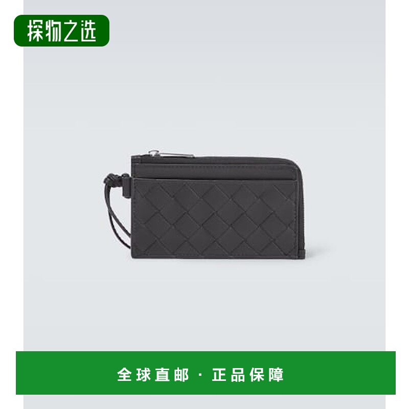 1h可退 香港直邮Bottega Veneta 葆蝶家 男士 编织皮革钱包