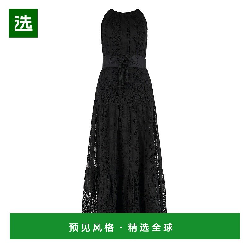 1h可退 香港直邮Pinko 品高 女士 LA CURA 马德拉刺绣连衣裙 1048