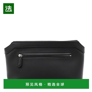 1h可退 香港直邮The Row 女士 徽标手拿包 W1674L97B black黑色