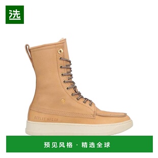 1h可退 【美国直邮】Replay女士休闲鞋圆头真皮系带舒适透气时尚