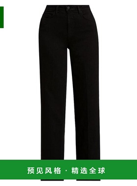 1h可退 【美国直邮】L'AGENCE|Scottie 高腰阔腿牛仔裤潮牌 时尚