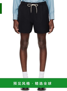 1h可退 香港直邮AURALEE 男士 黑色 Wool Max Canvas 短裤 A25SP0