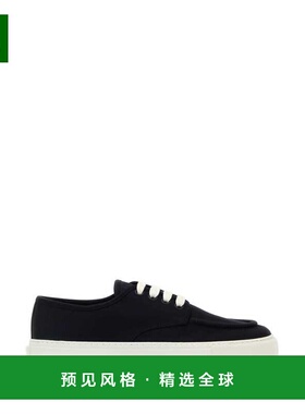 1h可退 香港直邮Prada 普拉达 男士 海军蓝帆布运动鞋 2EE427FD00