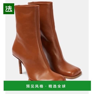 女士 Carré Les Rond 皮质短靴 Bottines 香港直邮Jacquemus