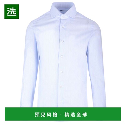 香港直邮BARBA 男士衬衫 U13440010001 AW2024 浅蓝色 tailored s
