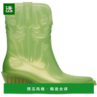 1h可退 【美国直邮】Melissa 梅利莎 绿色德克萨斯靴 女鞋 时装靴