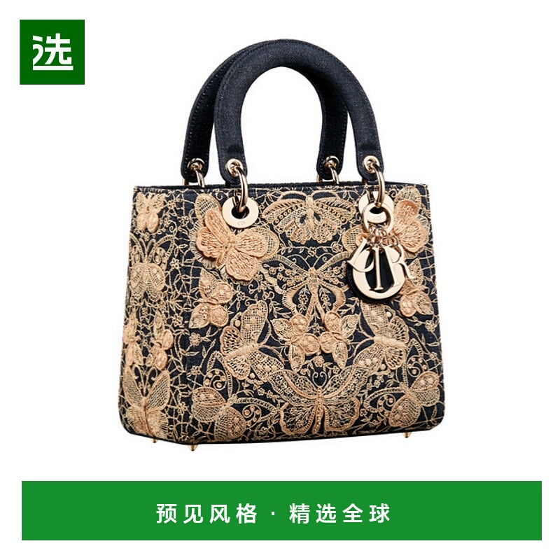 香港直邮Dior 中号 Lady Dior手提包 M0565OIOU