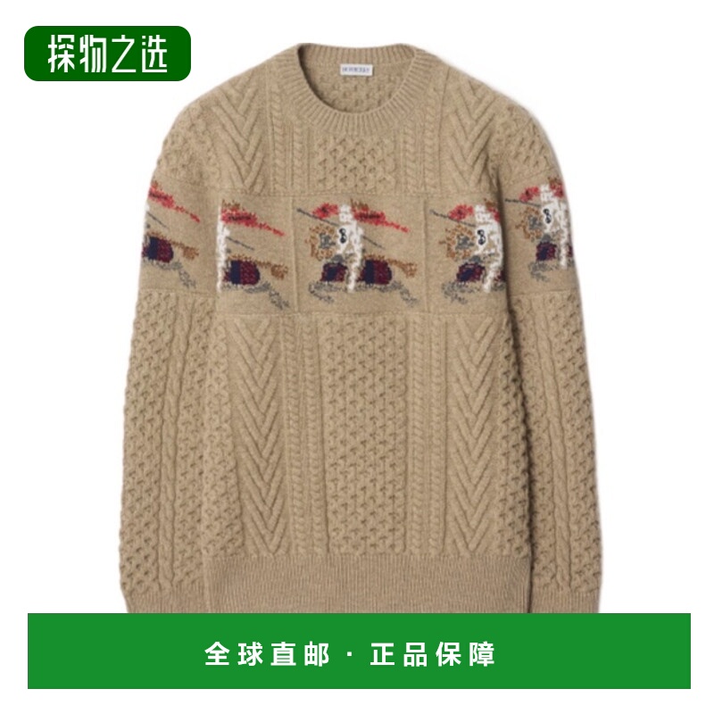 香港直邮Burberry EKD Aran 针织羊毛衫 81177391