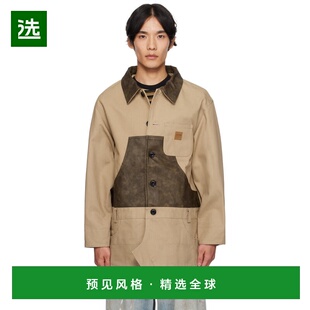 1h可退 香港直邮Andersson Bell 男士 驼色 Carpenter Shorts Ins