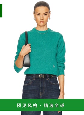 1h可退 香港直邮SPORTY & RICH 女士 SRC 圆领毛衣 WS006514302GR