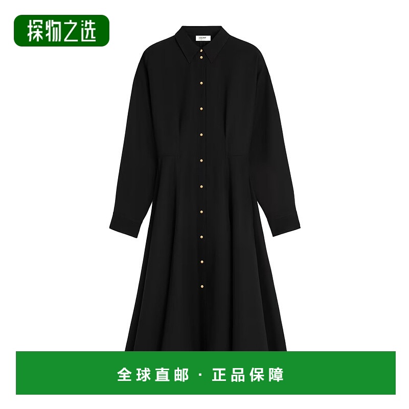 香港直邮Celine 羊毛连衣裙 RR0K20V86.长款