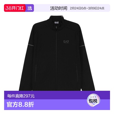 1h可退 香港直邮Ea7 男士 黑色毛线衫 7M000638AF16826UC001