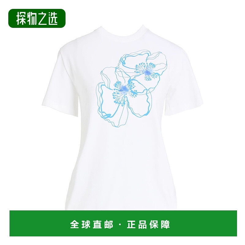 香港直邮Cecilie Bahnsen 女士 T恤 white白色 舒适时尚