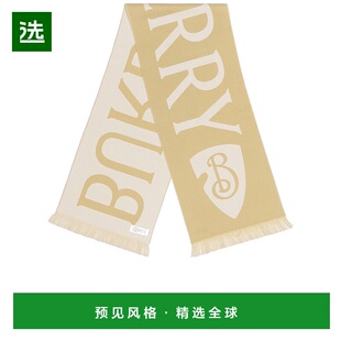 1h可退 香港直邮Burberry 巴宝莉 男士 168x33 Text 羊毛围巾 810