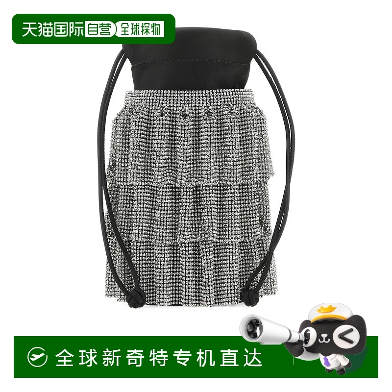 香港直邮Alexander Wang 水晶网眼抽绳手拿包 20123P01M