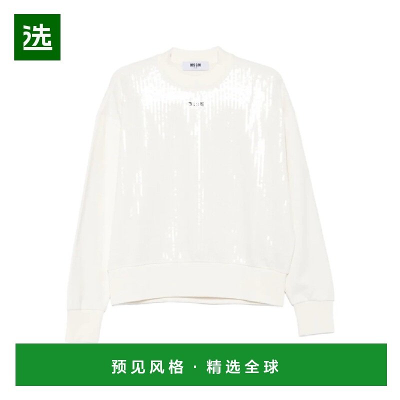 香港直邮MSGM 女士卫衣 3941MDM104SE25757202 AW2025 白色,女装/女士精品,卫衣/绒衫,淘宝优惠券,粉丝福利购,淘宝优惠卷