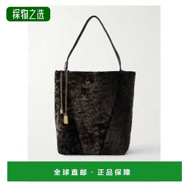 香港直邮Chloe 蔻依 女士 大 Spin 羊毛肩包 CH25WS810Q45