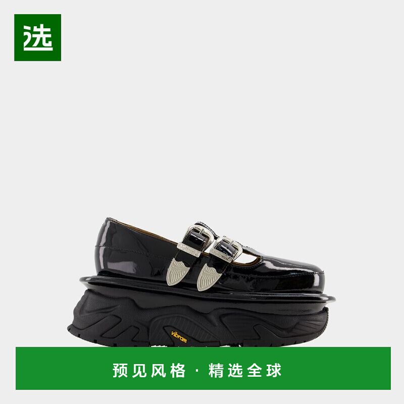 香港直邮TOGA PULLA 女士凉鞋 FTGPW131609017 SS2024 黑色厚底鞋