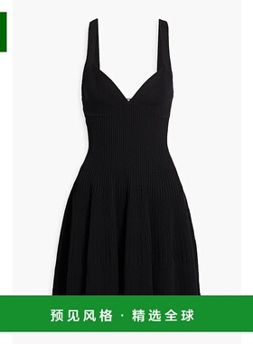 香港直邮Simkhai 女士 IIaria 罗纹针织迷你连衣裙 3241128KBLACK