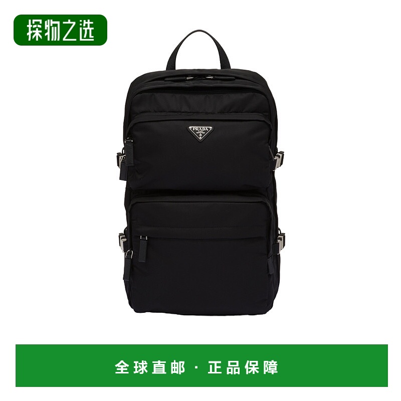香港直邮Prada 拉链logo双肩包 2VZ1012DMGVOOO