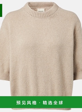1h可退 香港直邮KHAITE 女士 Davin 针织羊绒上衣 beige米色 舒适