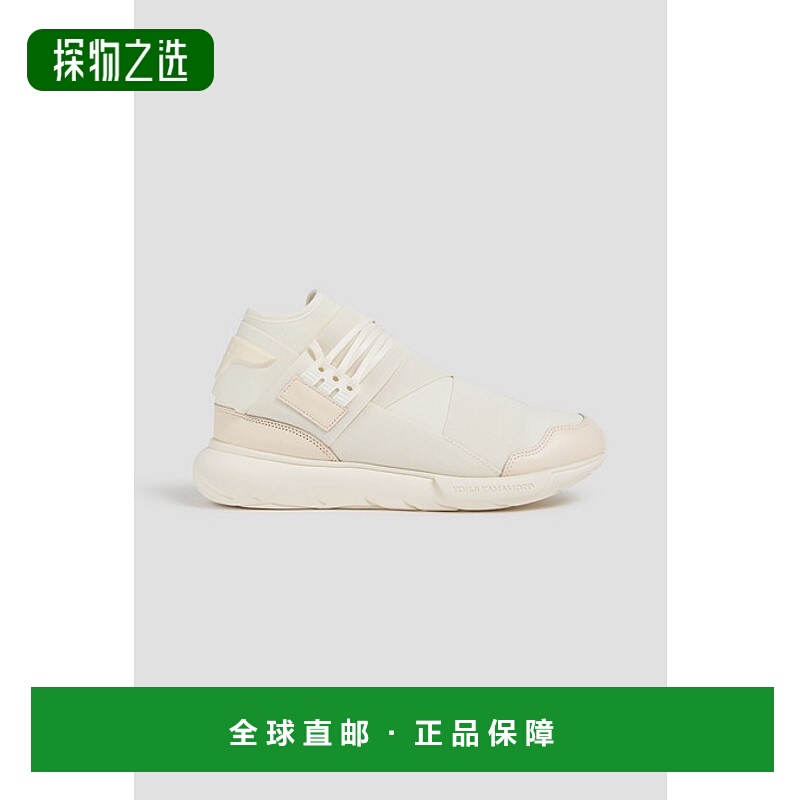 1h可退 香港直邮Y-3 男士 Qasa 氯丁橡胶高帮运动鞋 ID2927OWHITE