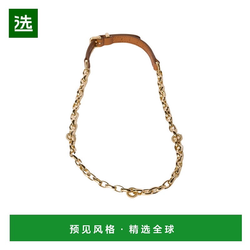 香港直邮Miu Miu 金属和皮革项链 5IC2092IDC