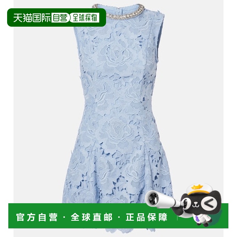 1h可退 香港直邮Self-Portrait 女士 精饰花朵蕾丝迷你连衣裙新款