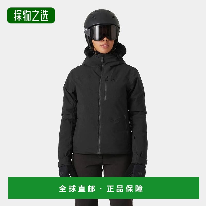 欧洲直邮Helly Hansen 女士黑色聚酰胺ValD'Isere蓬松夹克2.0
