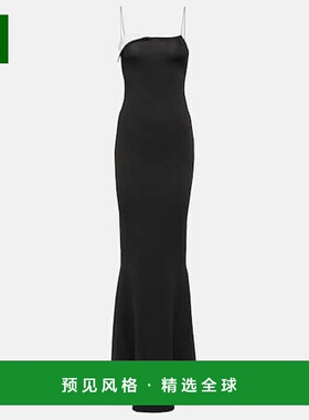 1h可退 香港直邮Jacquemus 女士 La Aro 长袍睡裙 black黑色 舒适