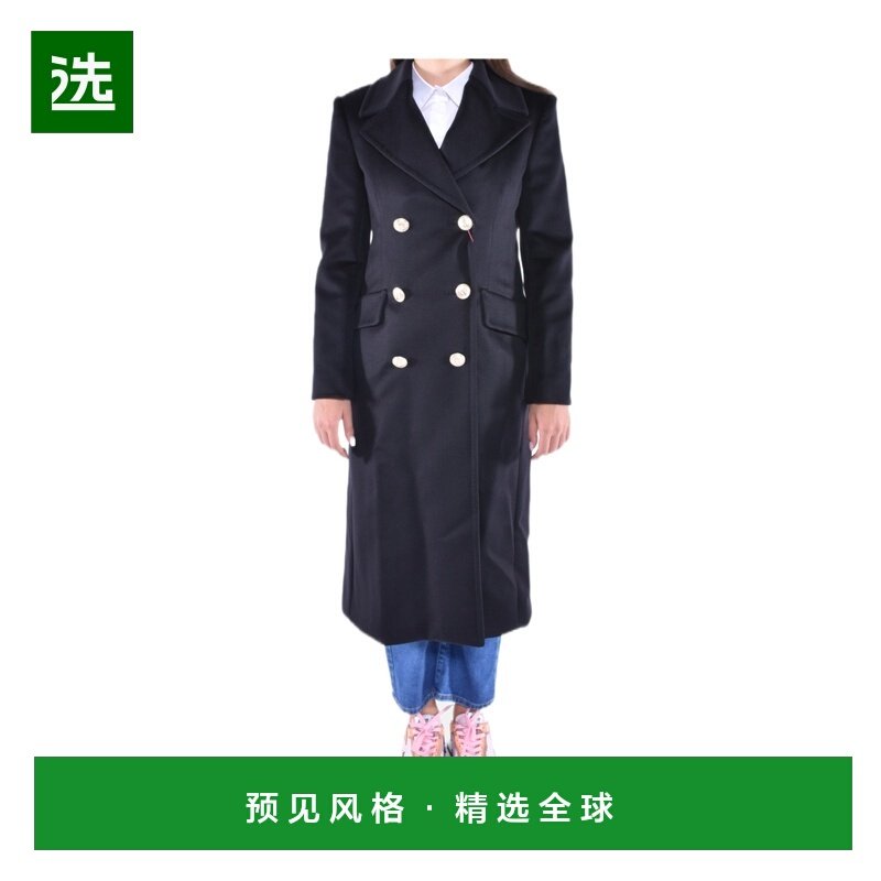 香港直邮MAX MARA 女士大衣 6016193906013 AW2023 黑色 双排扣大,女装/女士精品,风衣,淘宝优惠券,粉丝福利购,淘宝优惠卷