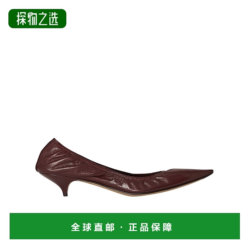 香港直邮The Row Liisa 皮革小猫跟鞋 F1542SL1B女鞋单鞋