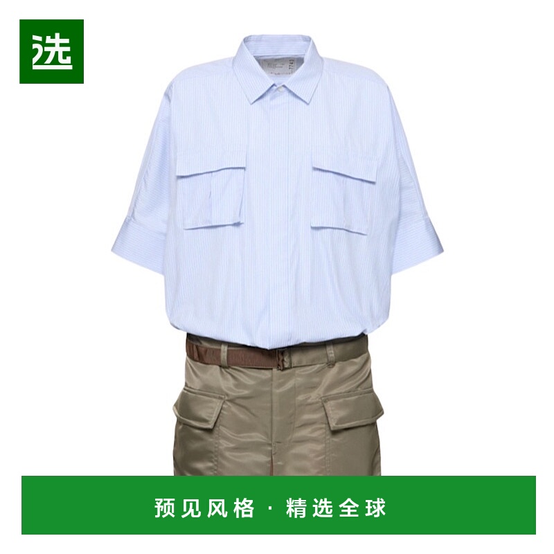 香港直邮Sacai 短袖连衣裙 81I-XYE007