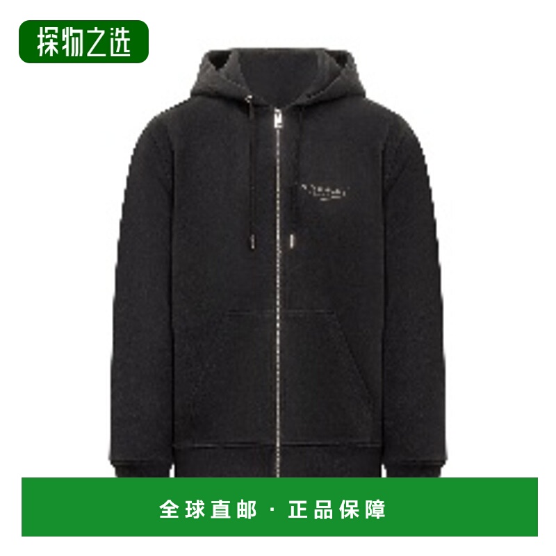 香港直邮Givenchy 纪梵希 男士 黑色 Zipped GIVENCHY Stamp Prin