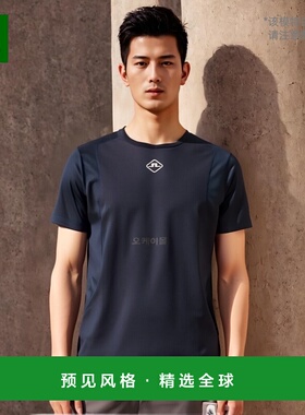 韩国直邮J.Lindeberg金林德伯格短袖上衣海军蓝花AWJT08022-6855