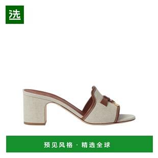 香港直邮Loro Piana 圆头高跟凉鞋 FAQ6332
