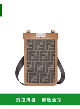 香港直邮Fendi Peekaboo 徽标手机包 7AS156AFBV斜挎包单肩包